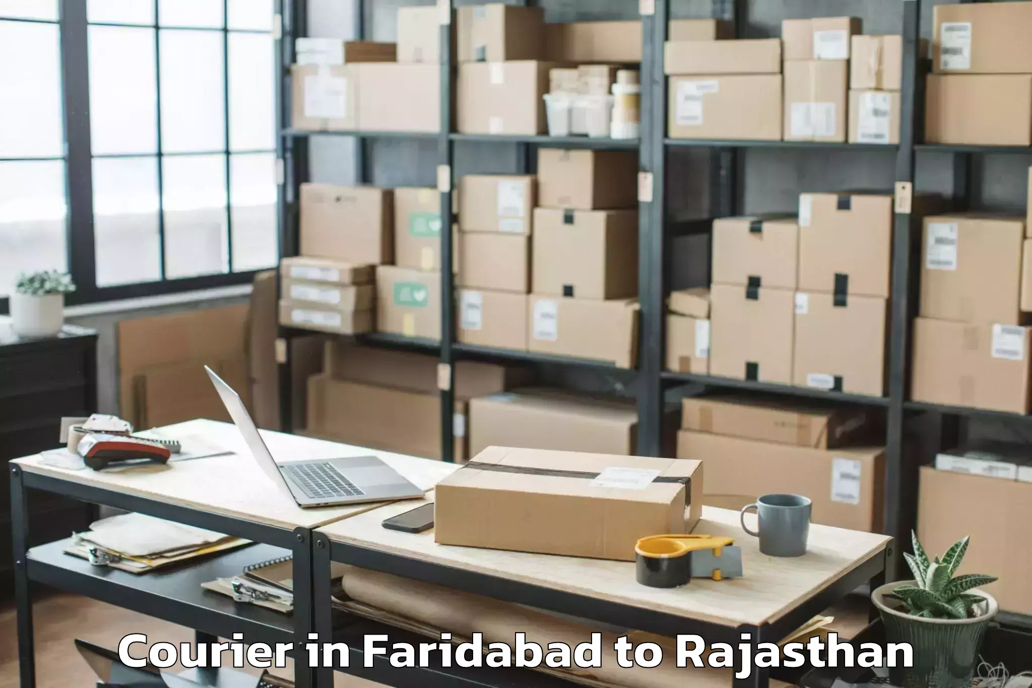 Efficient Faridabad to Madanganj Kishangarh Courier